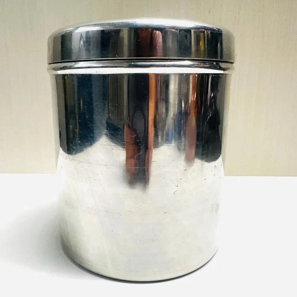 Vintage IKEA Embossed Cat Kitten Feline Kitty Aluminum Canister